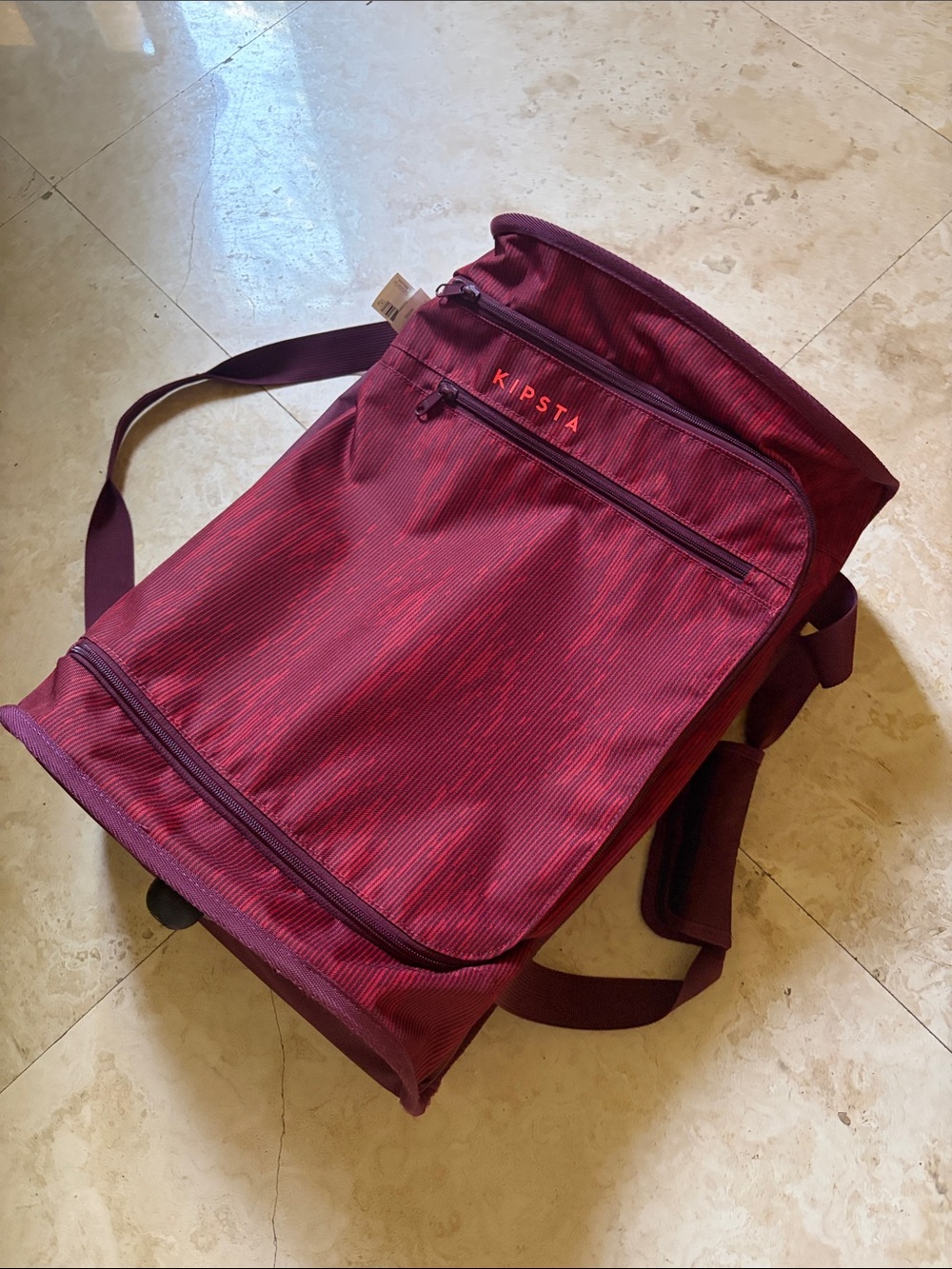 Kipsta Rolling Bag - Burgundy